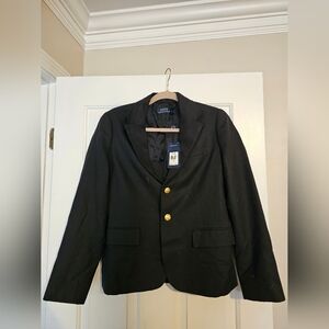 Polo Ralph Lauren Navy Blazer with Gold Accents